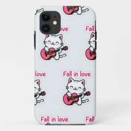 "Fall in Liebe Kitty Sticker" Case-Mate iPhone Hülle