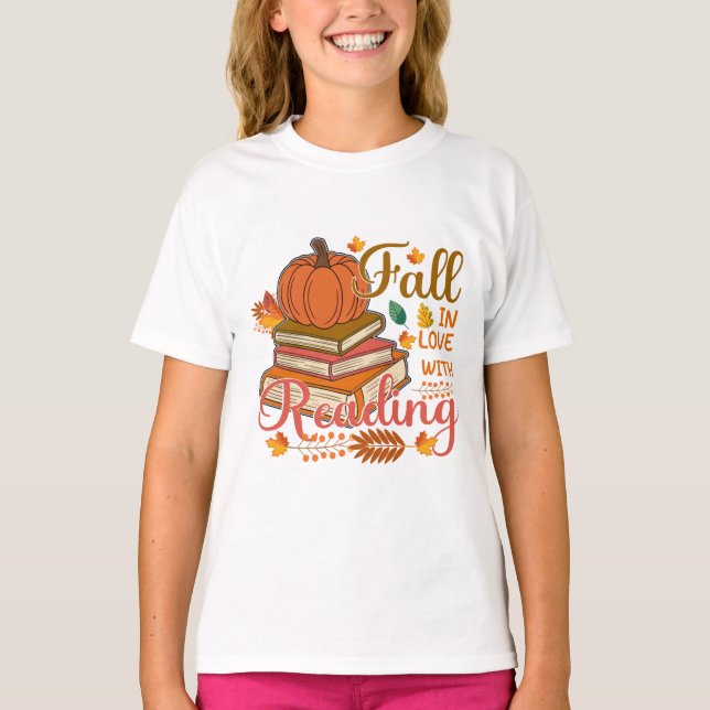 FALL IN LIEBE MIT DEM LESEN T-Shirt (Vorderseite)