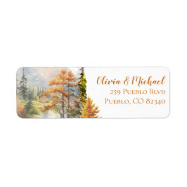 Fall in Liebe Mountain Wedding Rücksendeadresse Et