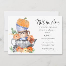 Fall in Liebe Pumpkin Baby Dusche Einladung