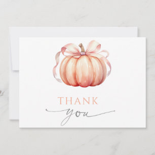 Fall in Liebe Pumpkin Bow Babydusche Danke