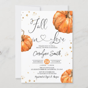 Fall in Liebe Pumpkin Bridal Dusche Einladung