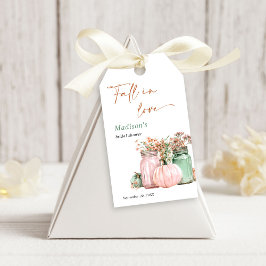 Fall in Liebe Pumpkin Floral Jars Brautparty Geschenkanhänger