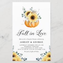 Fall in Liebe Pumpkin Sonnenblumenkolonne Dusche