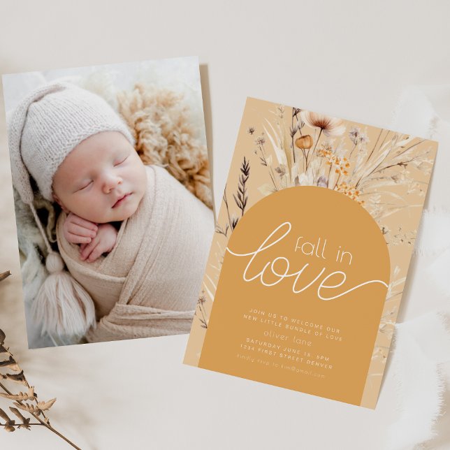 Fall in Liebe Sip und See Dusche Party Einladung (Von Creator hochgeladen)