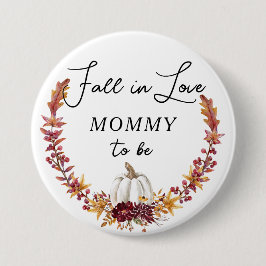 Fall in Liebe White Pumpkin Mommy zu Button