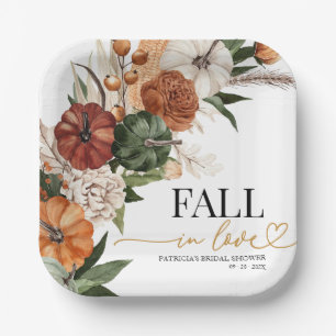 Fall In Love Brautparty Pappteller