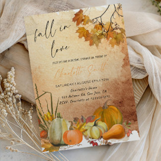 Fall in Love Bride-to-Be Party Einladung