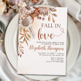 Fall in Love Fall Bridal Shower Einladung