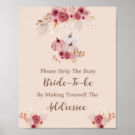 Fall In Love Help The Busy Bride Address Poster