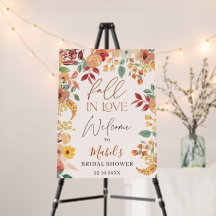 Fall In Love Wasserfarbe Aquarell Hochzeitsempfang