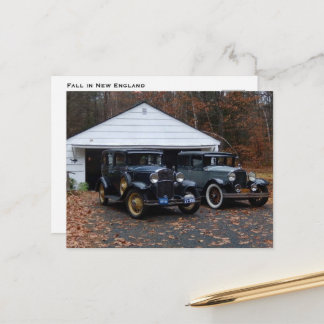 Fall in Neuengland Feiertagspostkarte