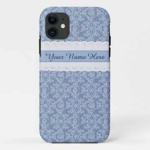 Fall "Indigo Floral Imitate Lace iPhone 5/5 Case-Mate iPhone Hülle