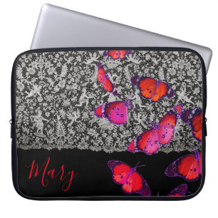 FALL individuelle Name LACE UND SCHALTFLÄCHEN NEOP Laptopschutzhülle