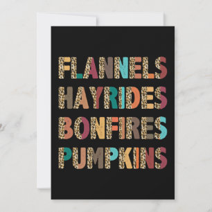 Fall Inspiriert Flannels Hayrides Bonfire Pumpkins Einladung