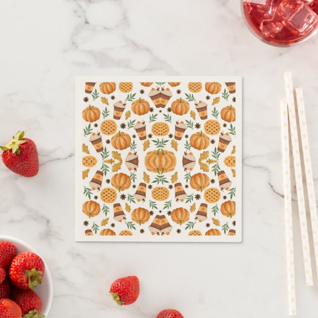 Fall Inspiriert Papier Napkins Serviette (Beispiel)