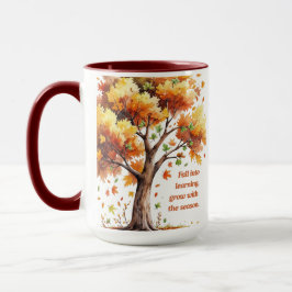 Fall Into Learning – Inspirational Autumn Tasse