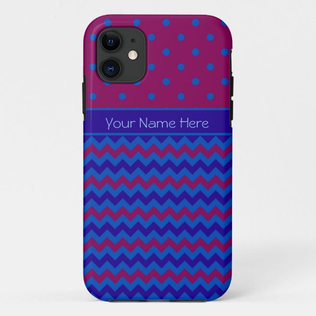 Fall iPhone 5/5: Personalisieren Sie Lila Blue Che Case-Mate iPhone Hülle (Rückseite)
