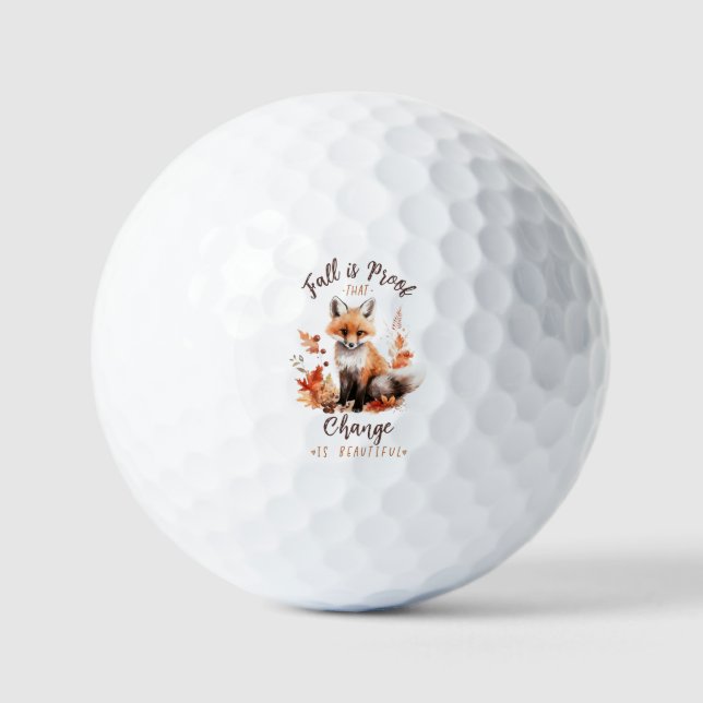 Fall Is Proof That Change is Beautiful Golfball (Vorderseite)