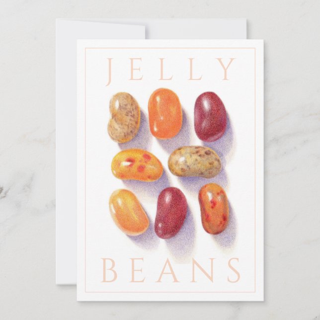 FALL JELLY BEANS 12x18 Flat Card Einladung (Vorderseite)