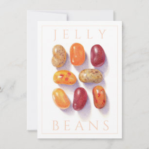 FALL JELLY BEANS 4.5x6.25 Flachkarte Einladung