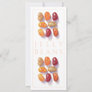 FALL JELLY BEANS 4x9,25 Flachkarte Einladung