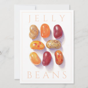 FALL JELLY BEANS 5.12x18.5 Flachkarte Einladung
