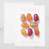 FALL JELLY BEANS 5,5 x 5,75 Erntedank Flachkarte