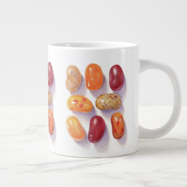 FALL JELLY BEANS Big White Tasse (Rechts)