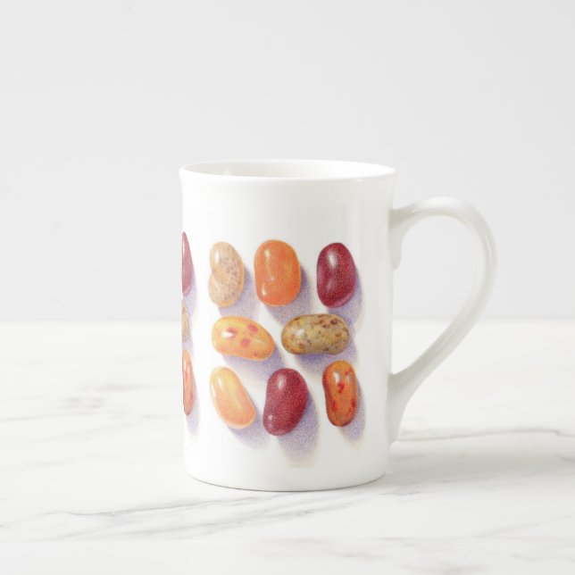 FALL JELLY BEANS Knochen China Tasse (Rechts)