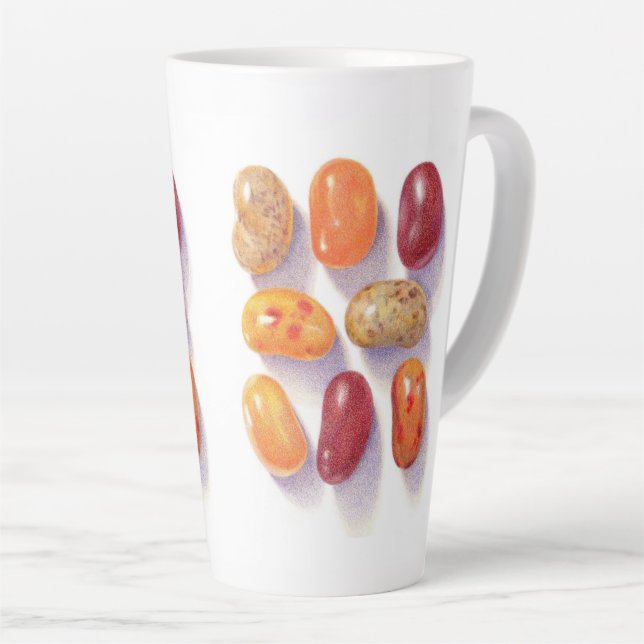 FALL JELLY BEANS Tal Latte Tasse (Rechte Ecke)