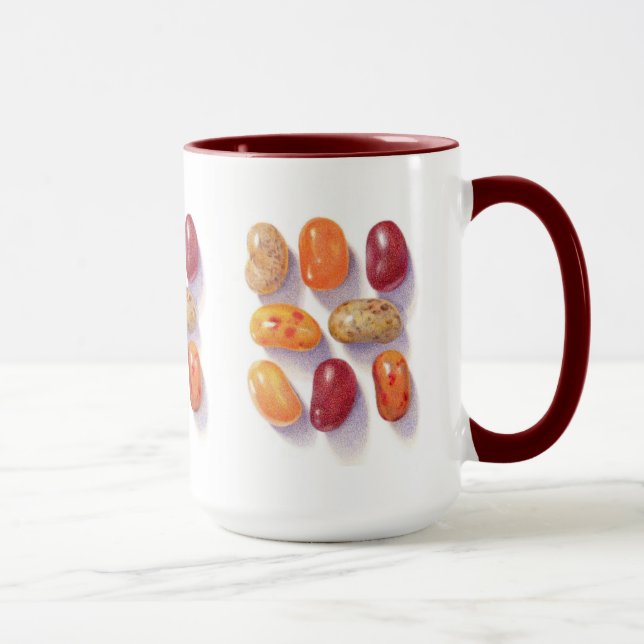 FALL JELLY BEANS Tall Maroon Combo Tasse (Rechts)