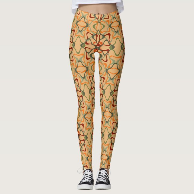 Fall Kaleidoskop Leggings (Vorderseite)