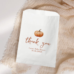 Fall Kariert ein wenig Pumpkin Baby Dusche Geschenktütchen