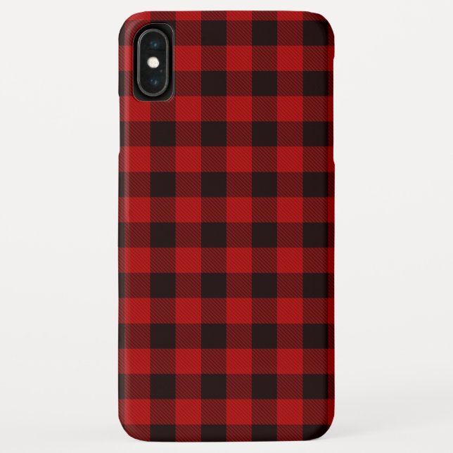Fall Kariert Red Buffalo Karo iPhone Cover Fall (Rückseite)