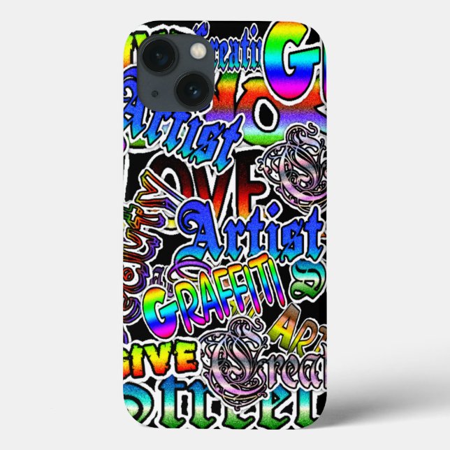 Fall "Künstler" von Graffiti Case-Mate iPhone Hülle (Rückseite)