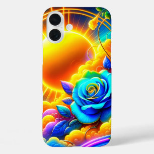 Fall künstlerische Rose iPhone 16 Plus Hülle