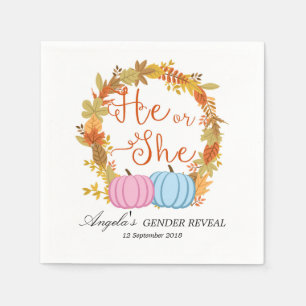 Fall-Kürbis-Cocktail-Papierservietten Serviette