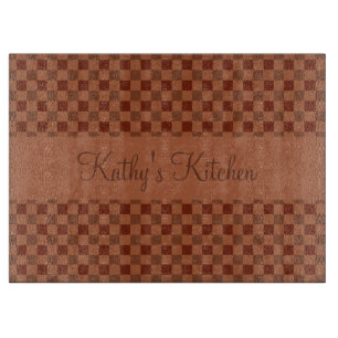 Fall-Kürbis-Gewürz-Quadrate Schneidebrett