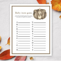 Fall Kürbis wie Bär - Baby Item Game