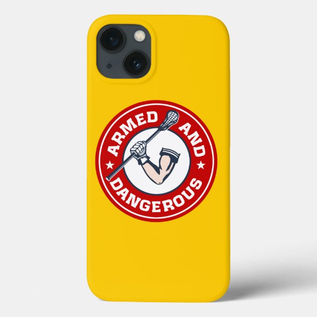 Fall Lacrosse Armed and Dangerous i Phone 6 Case-Mate iPhone Hülle (Rückseite)