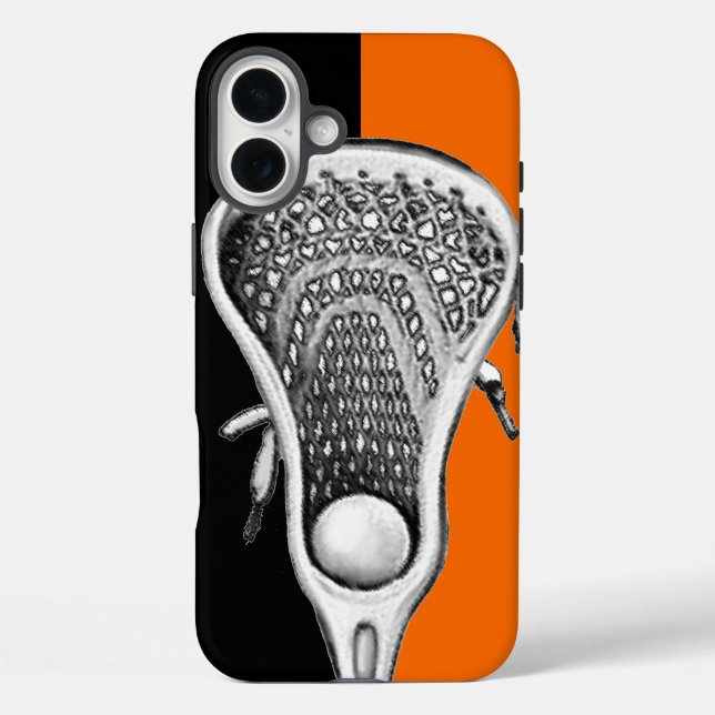 Fall Lacrosse Sports Orange Case-Mate iPhone Hülle (Rückseite)