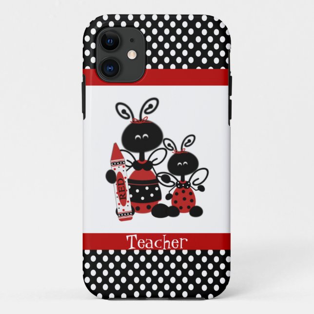 Fall Ladybugs Teachers iPhone 5 Case-Mate iPhone Hülle (Rückseite)
