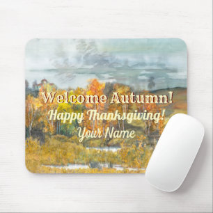  Fall landscapes watercolor Mousepad