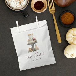Fall Layer Cake "Liebe ist Sweet" Personalisiert Geschenktütchen