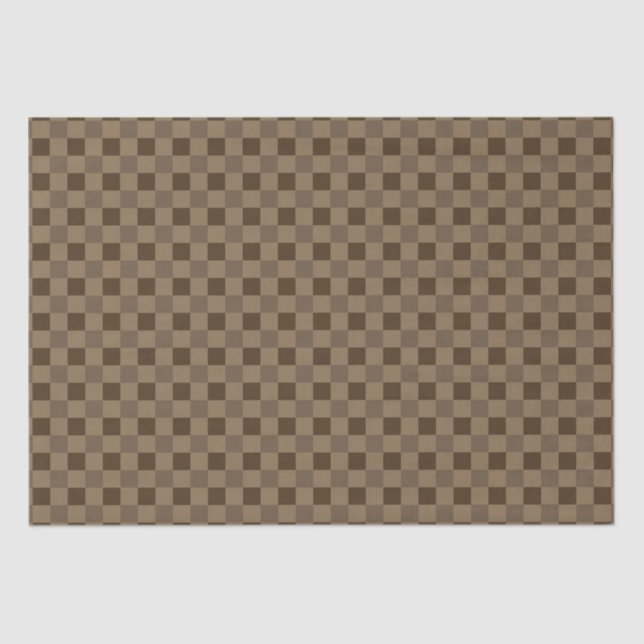 Fall Leaf Brown Square Seidenpapier (Vorderseite)