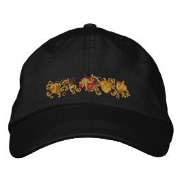 Fall Leaf Filigree Bestickte Baseballkappe