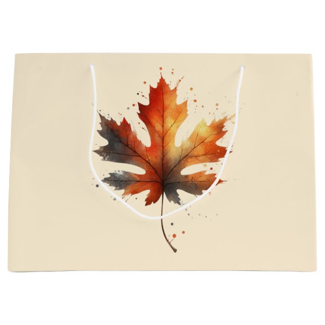 Fall Leaf-Geschenktasche Große Geschenktüte (Vorderseite)
