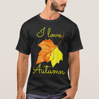 Fall Leaf, I Liebe Herbst T-Shirt, Herbstliebhaber T-Shirt