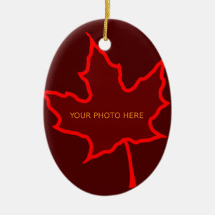 Fall Leaf Keramikornament